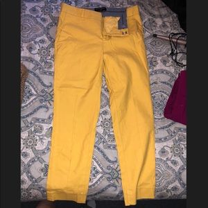 yellow spring pants